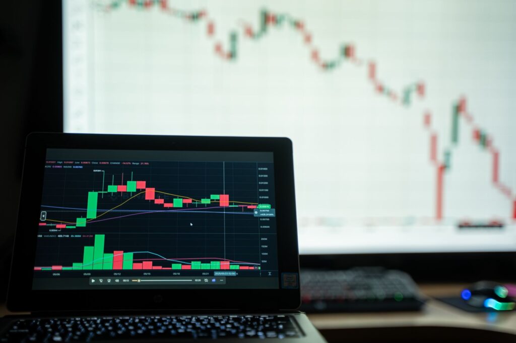 Global financial data networks connected through servers and cables