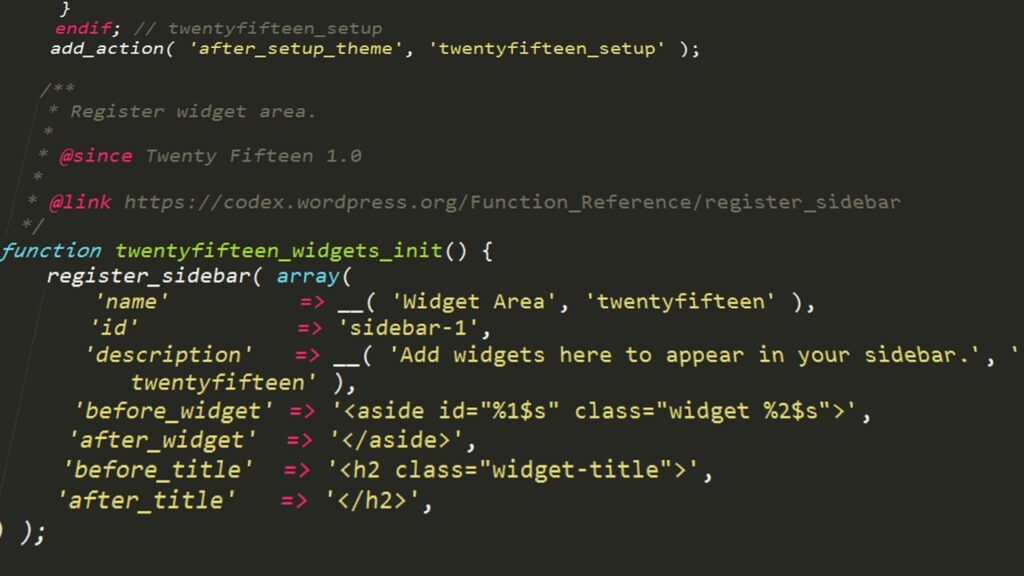 WordPress dashboard block editor interface with drag and drop elements over a dark server infrastructure background.